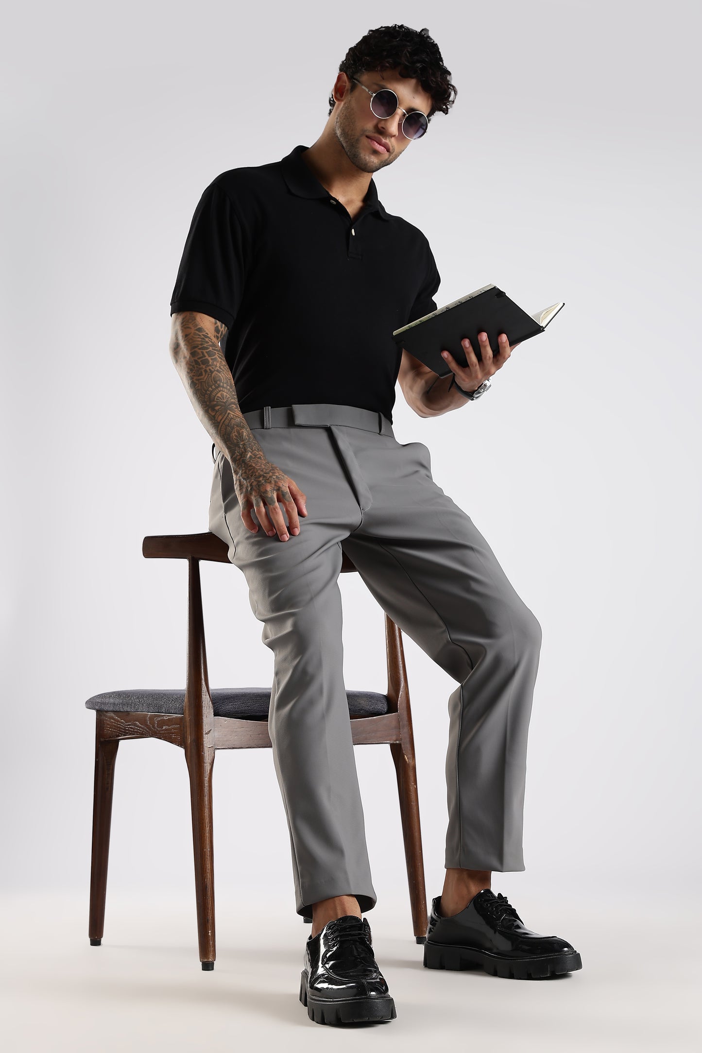 Regular Fit Light Grey Trouser
