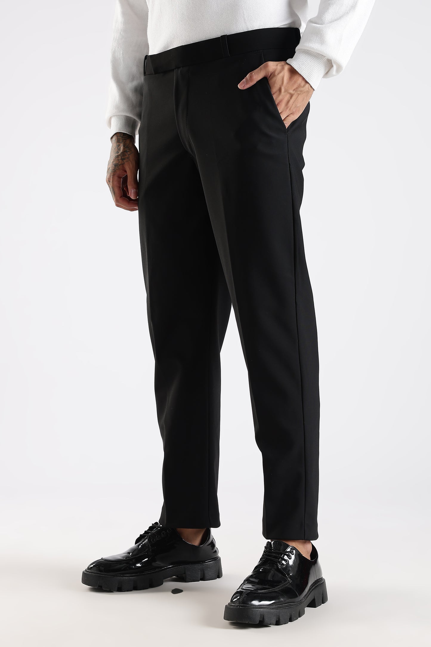 Regular Fit Black Trouser