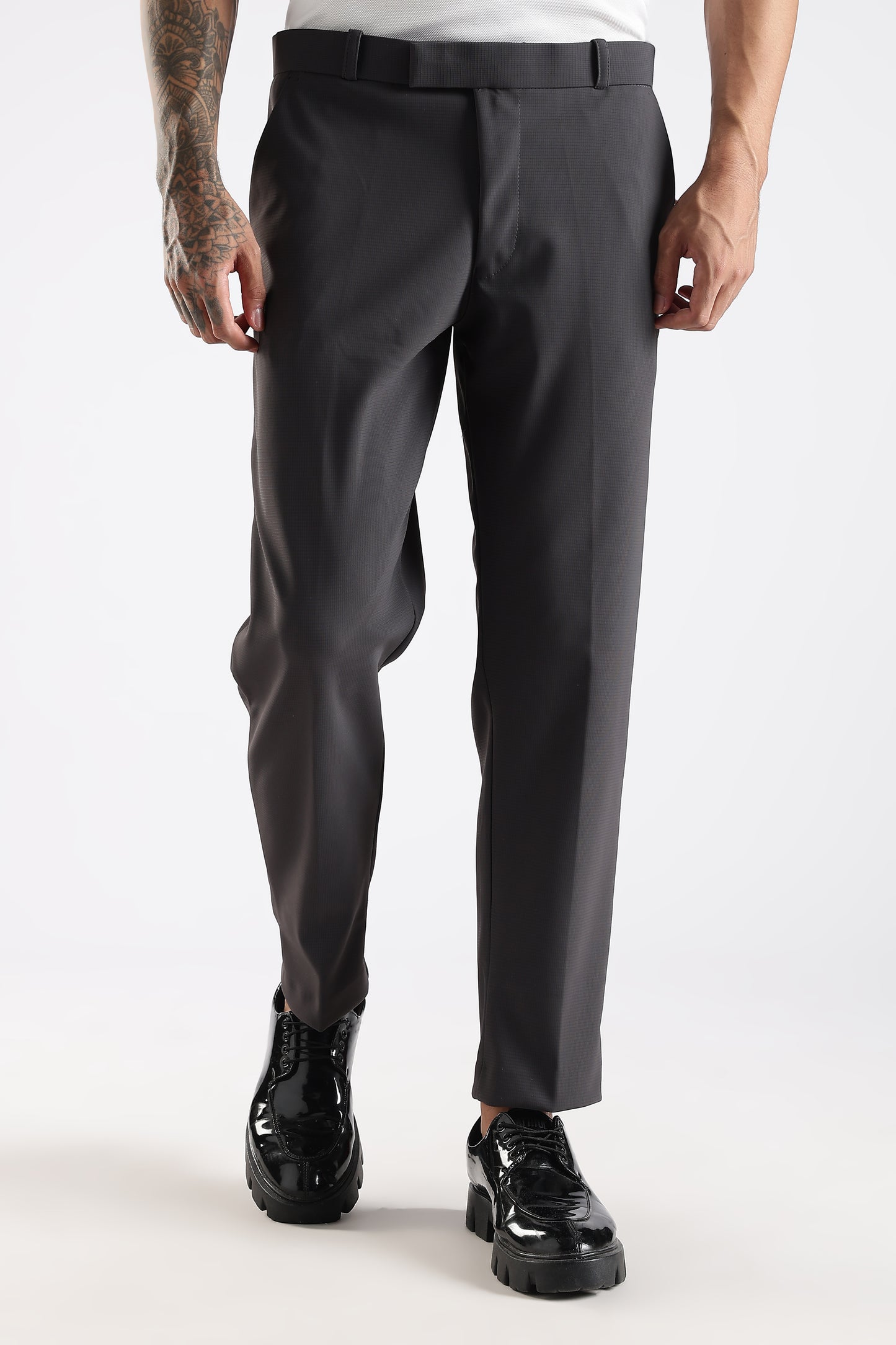 Regular Fit Dark Grey Trouser
