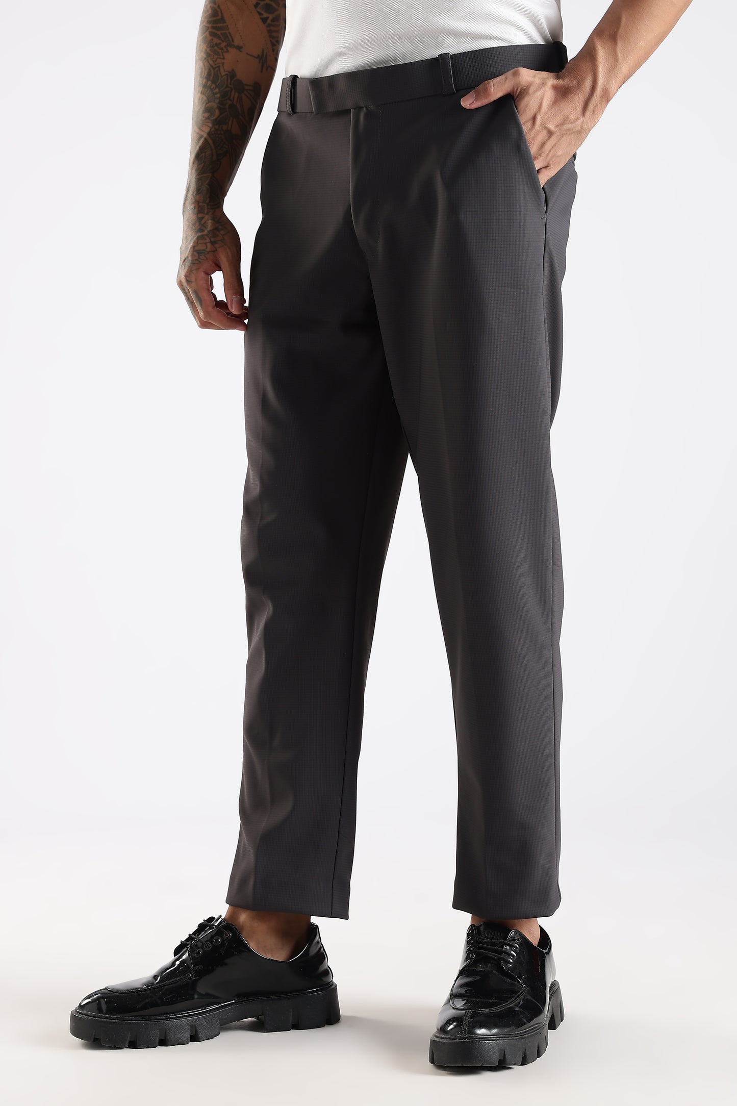 Regular Fit Dark Grey Trouser