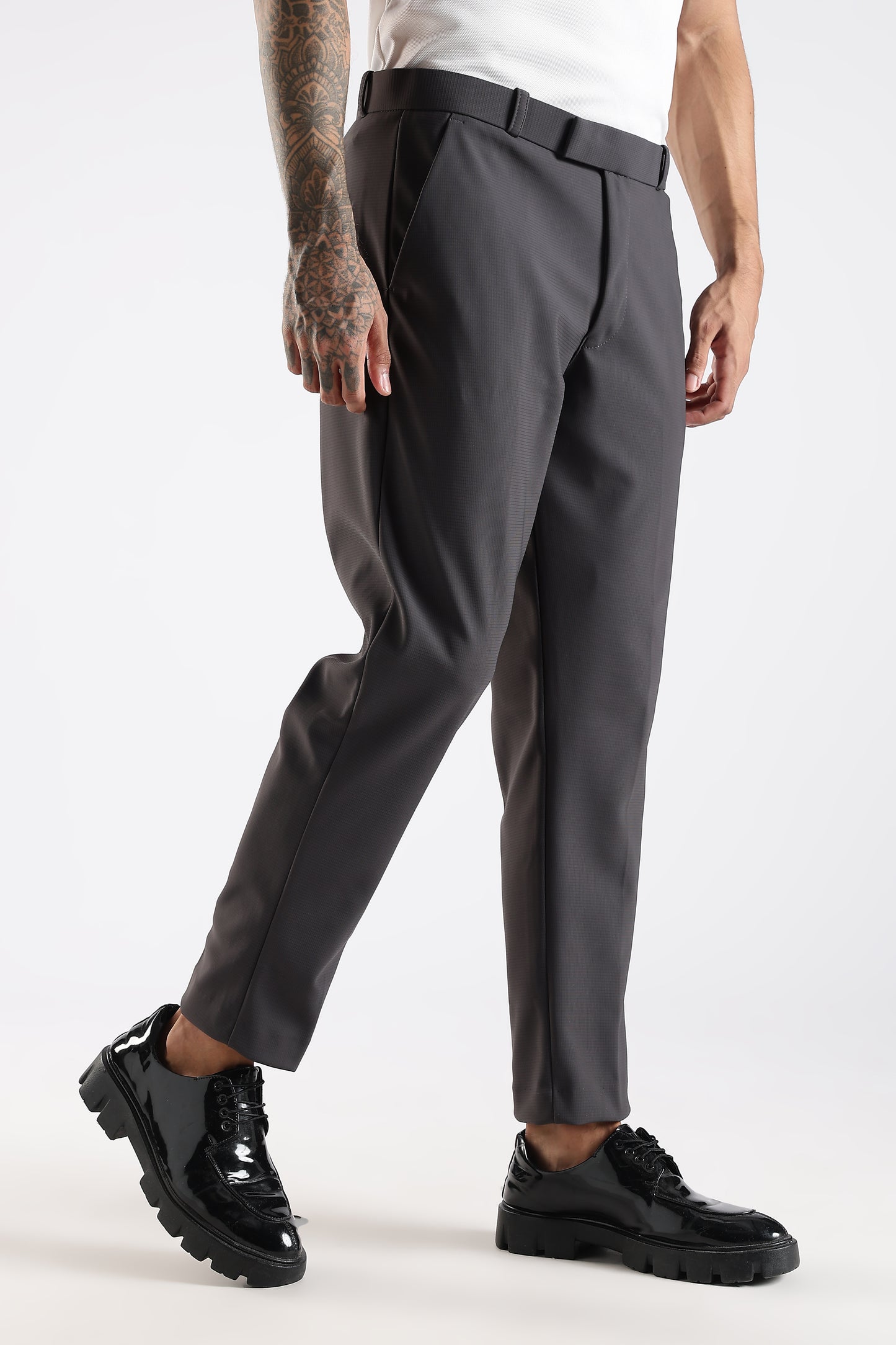 Regular Fit Dark Grey Trouser