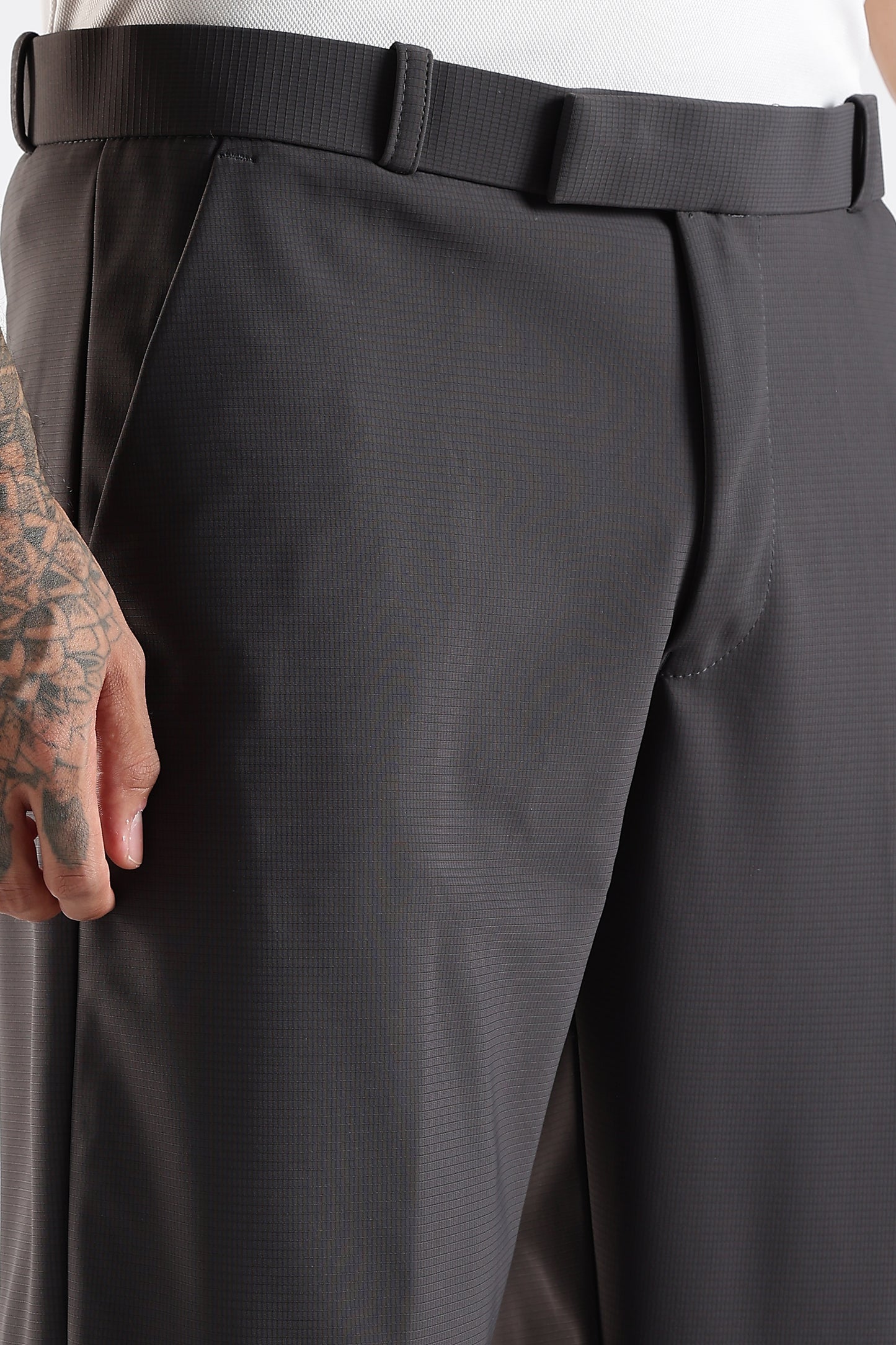 Regular Fit Dark Grey Trouser