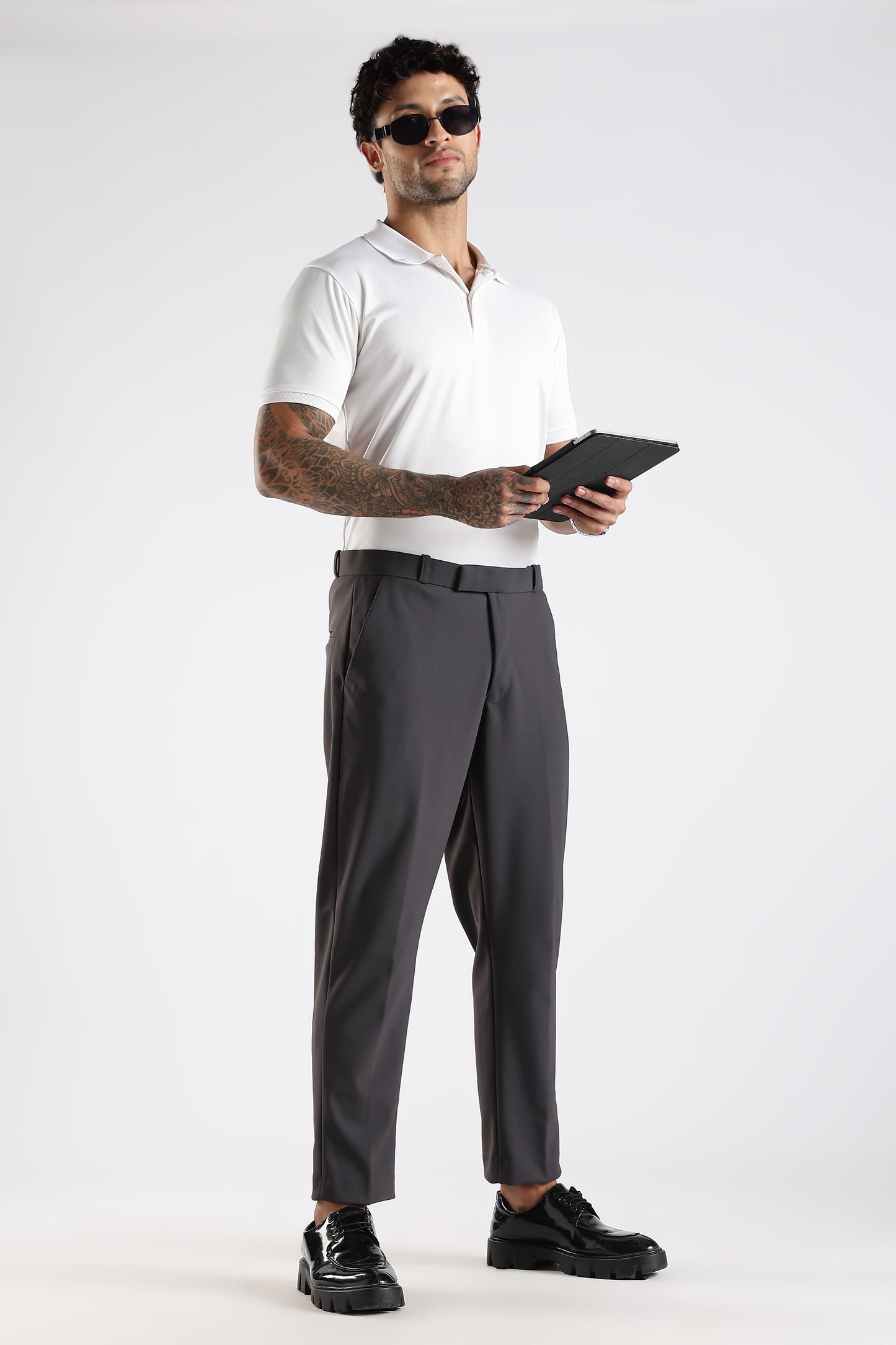 Regular Fit Dark Grey Trouser