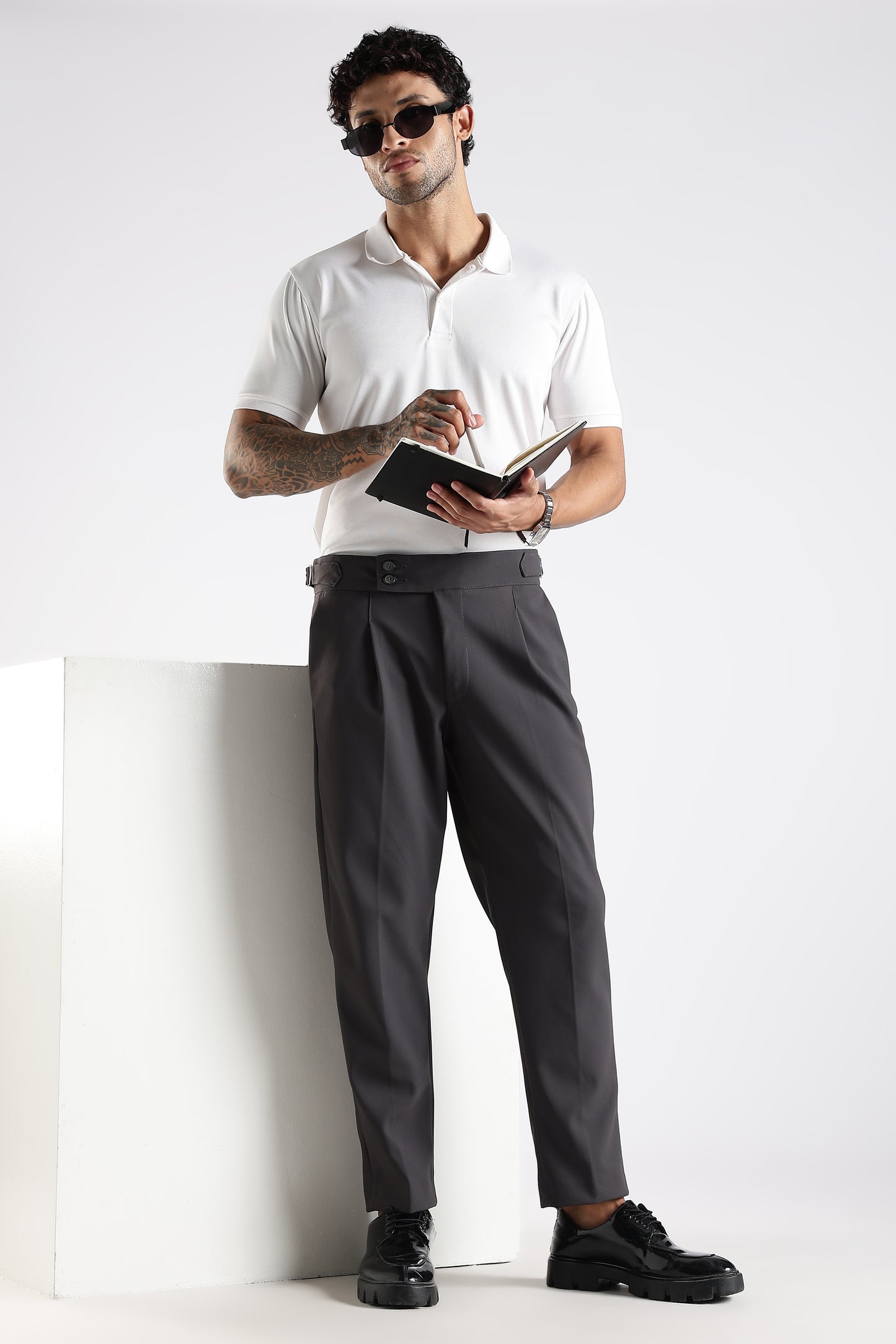 Regular Fit Charcoal Gray Gurka Trouser