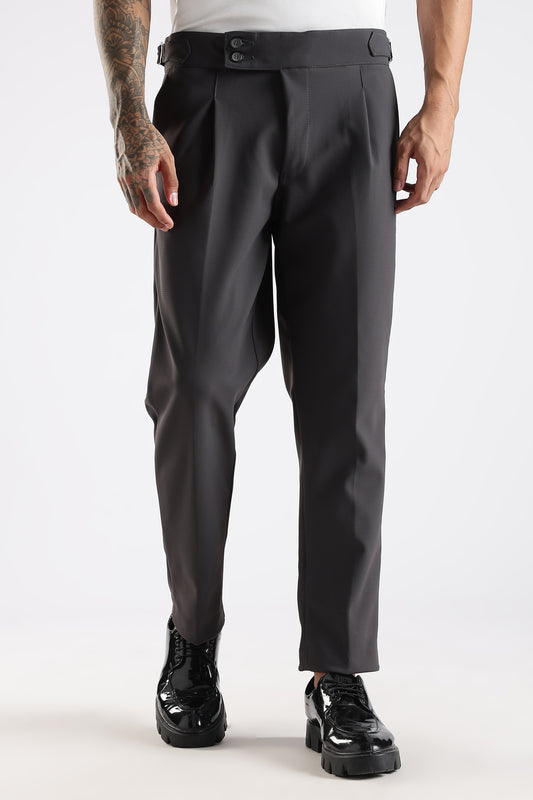 Regular Fit Charcoal Gray Gurka Trouser