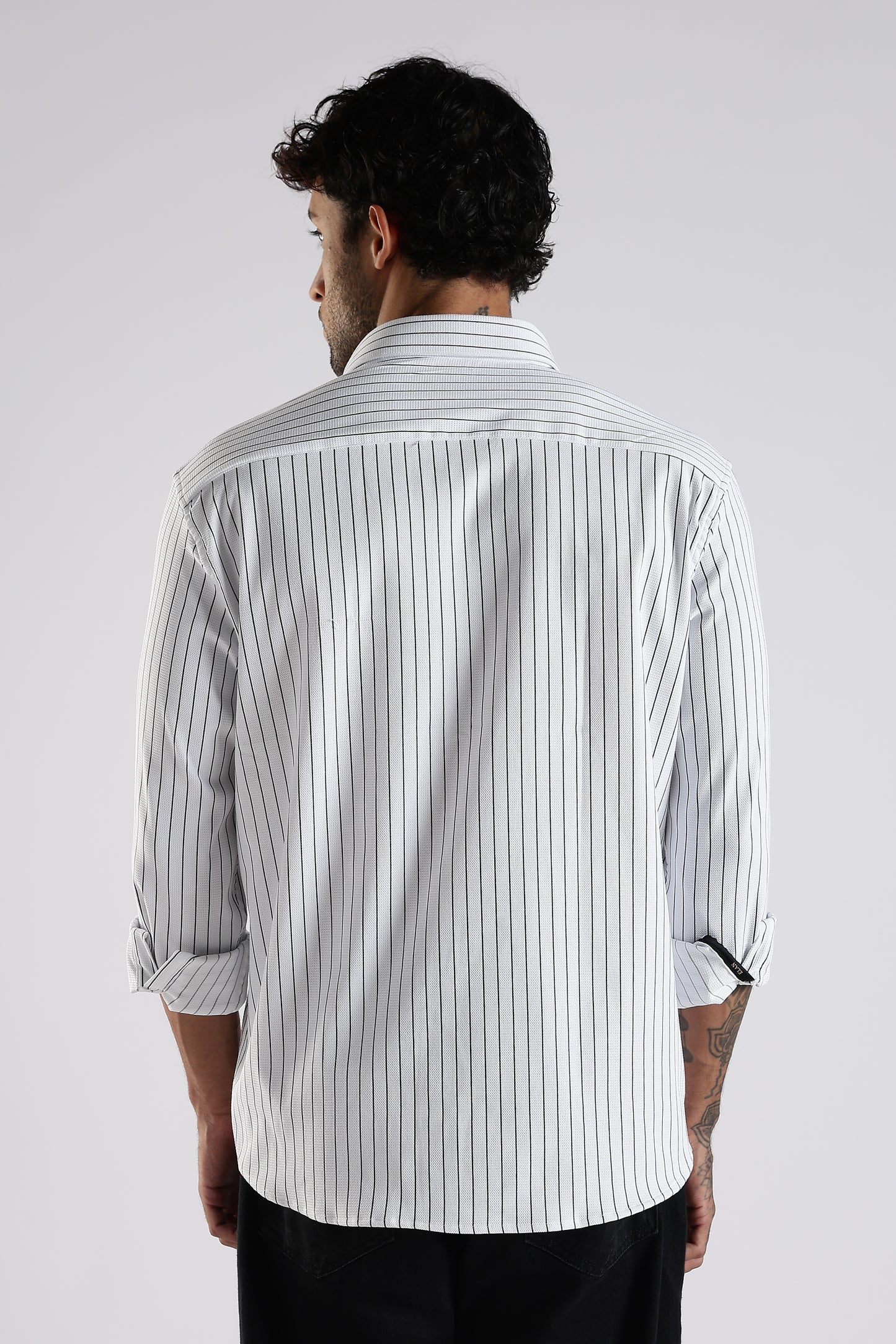 Regular Fit White Stripe Shirt
