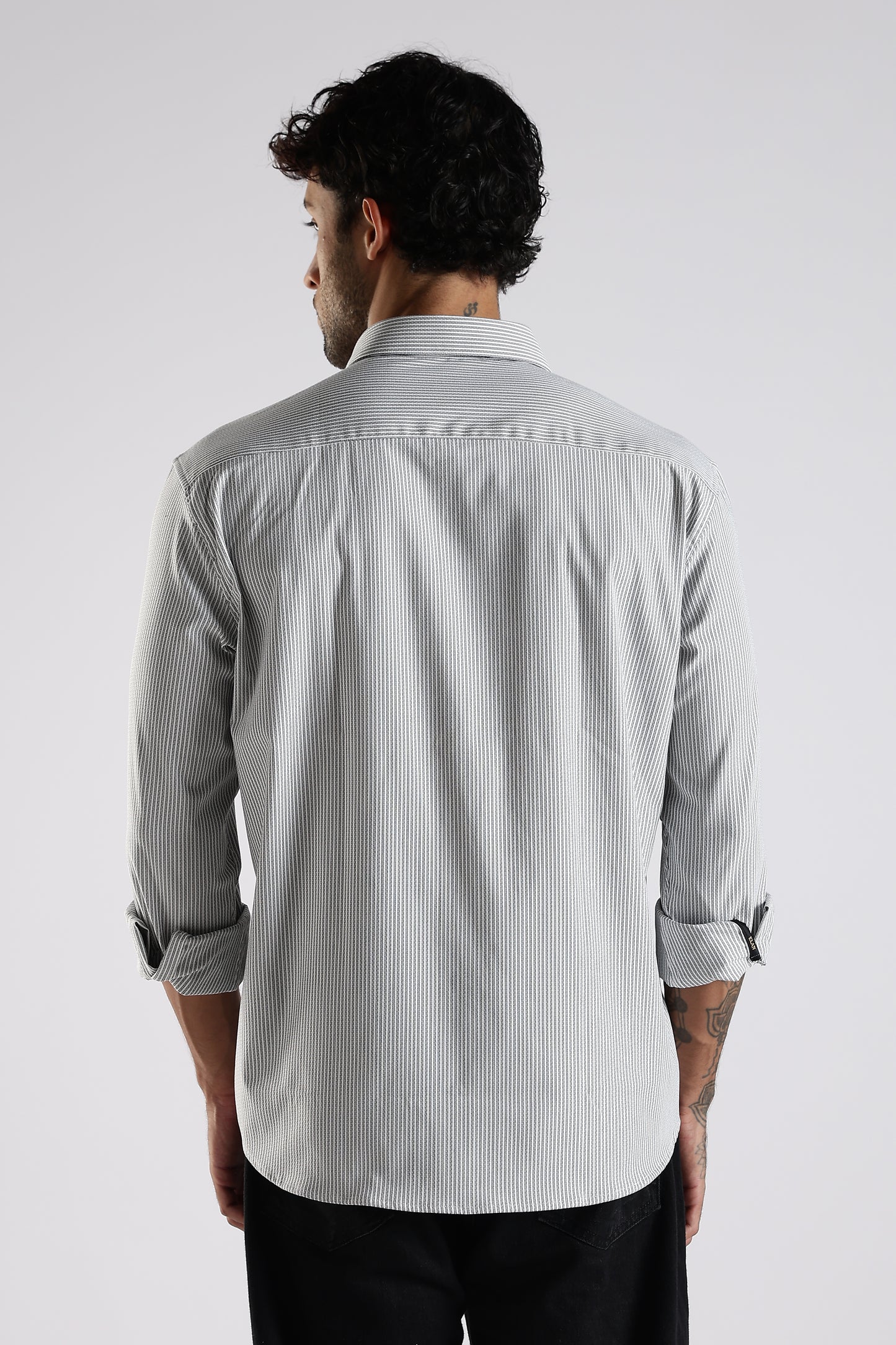 Regular Fit White Stripe Shirt
