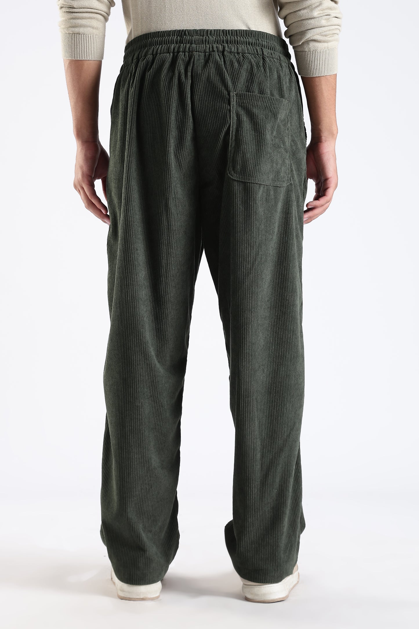 Regular Fit Courdrey Pants Dark Green