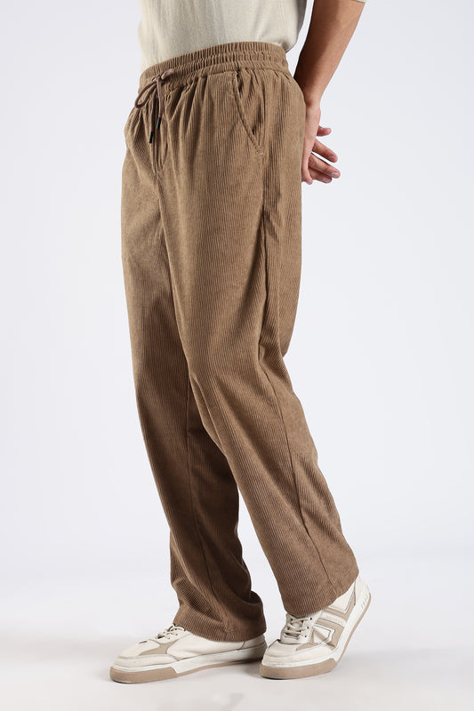 Regular Fit Courdrey Pants Camel Brown