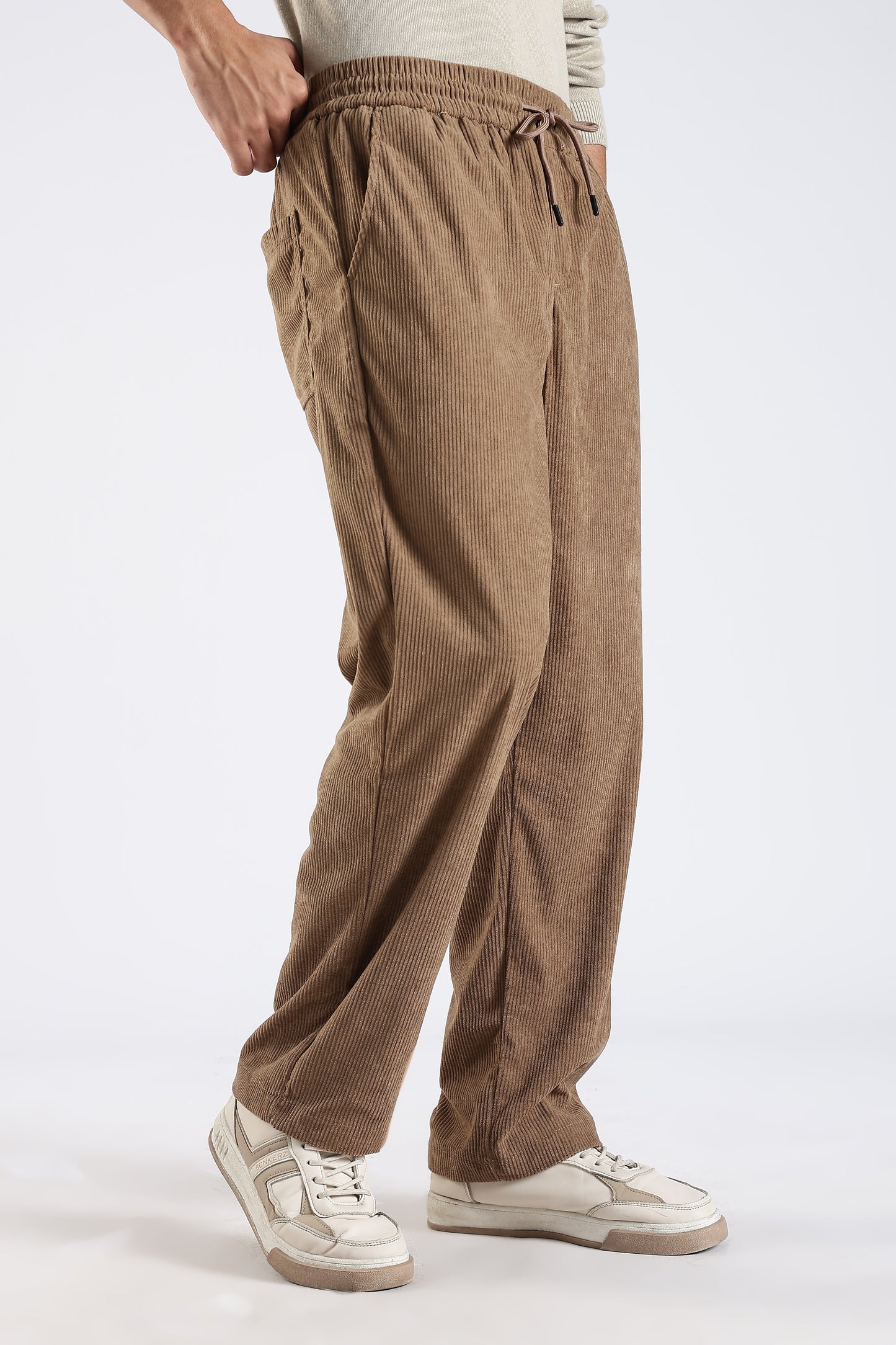 Regular Fit Courdrey Pants Camel Brown