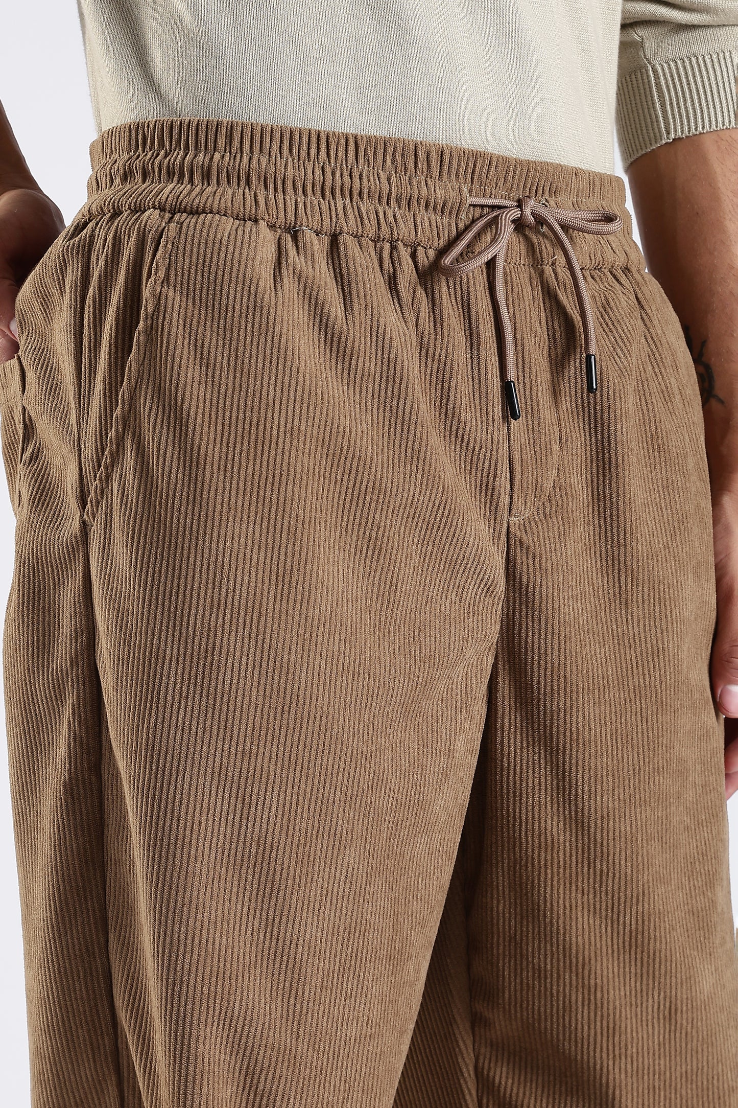 Regular Fit Courdrey Pants Camel Brown