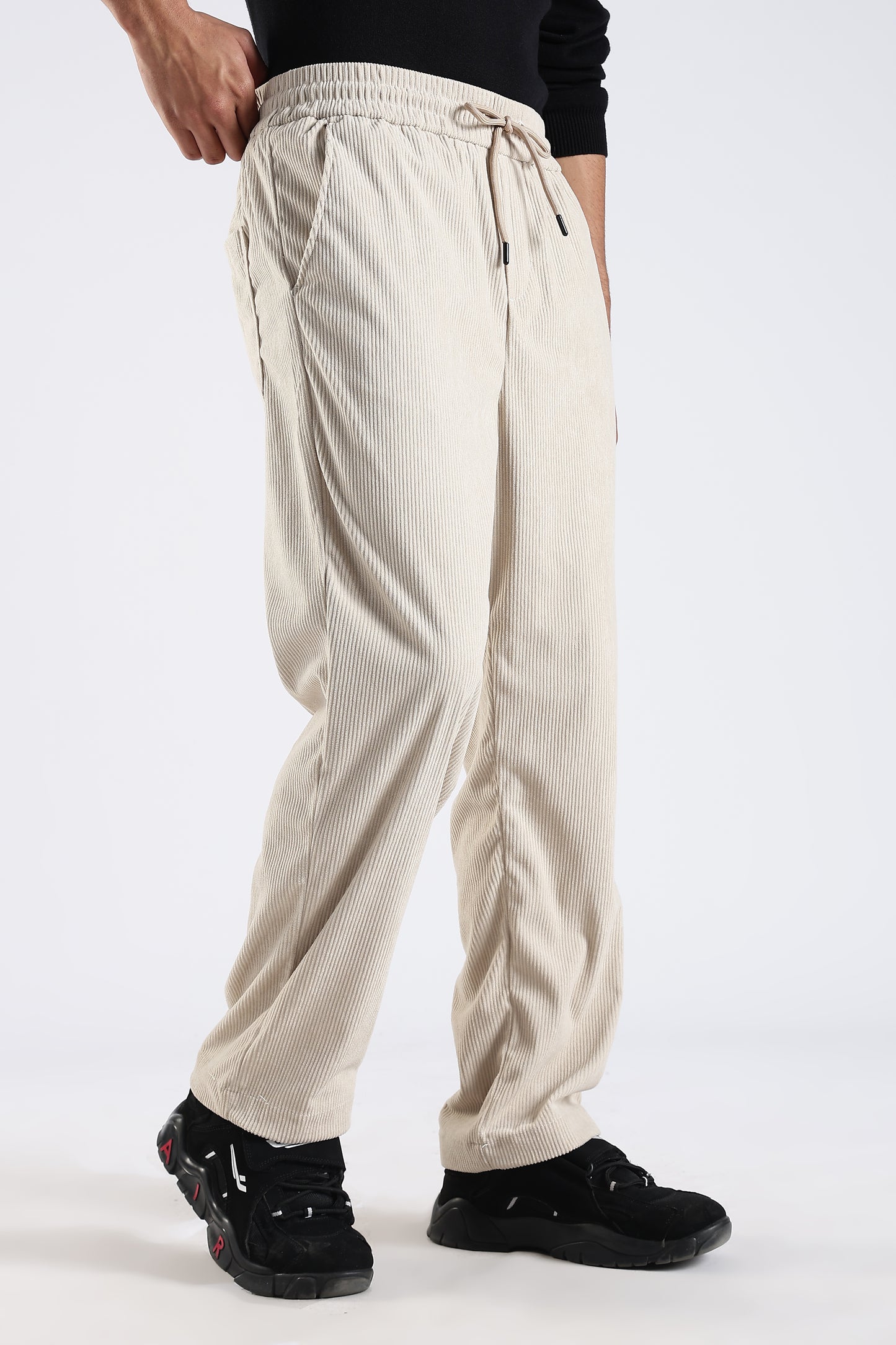 Regular Fit Courdrey Pants Beige