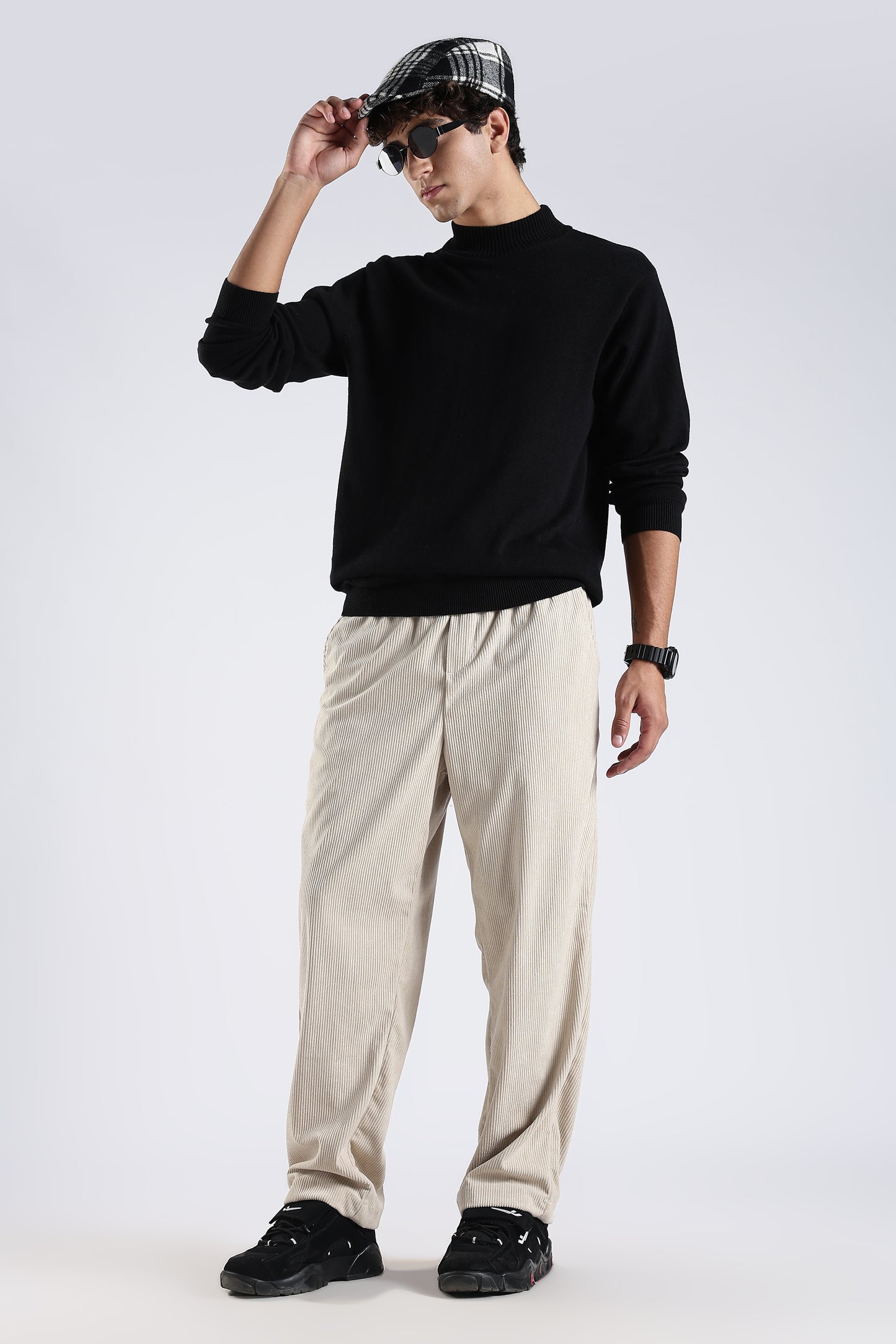 Regular Fit Courdrey Pants Beige