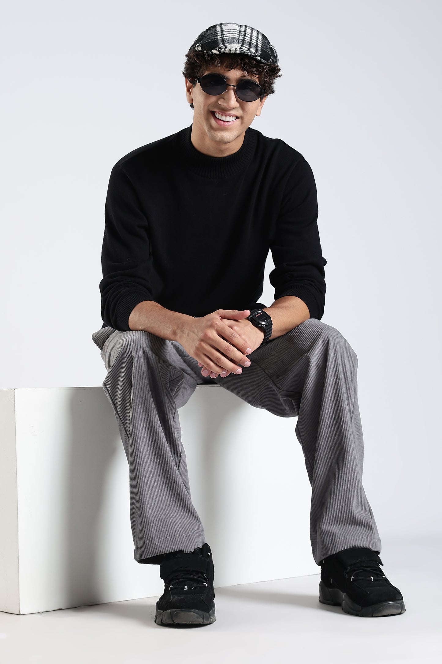 Regular Fit Courdrey Pants Grey