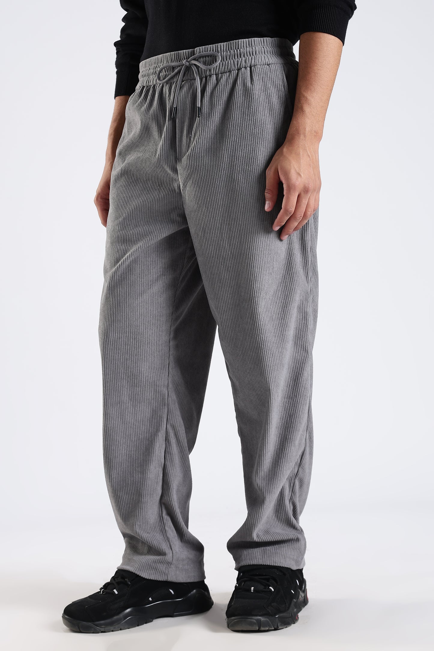 Regular Fit Courdrey Pants Grey