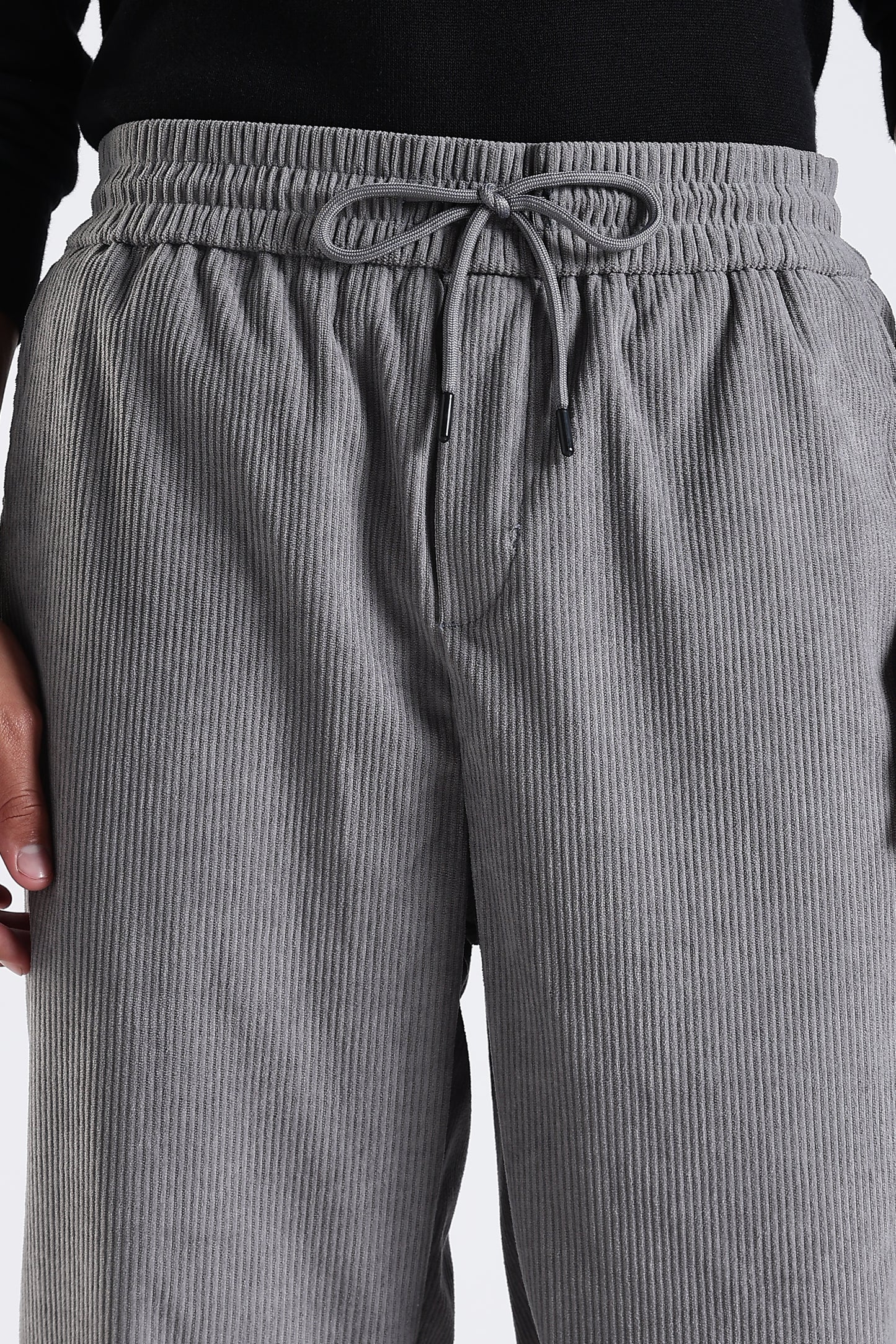 Regular Fit Courdrey Pants Grey