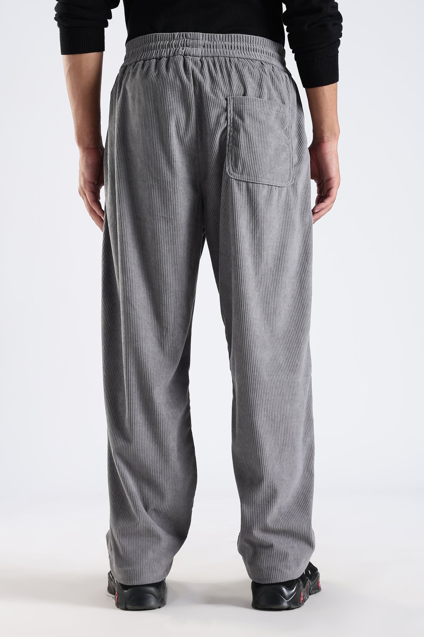 Regular Fit Courdrey Pants Grey