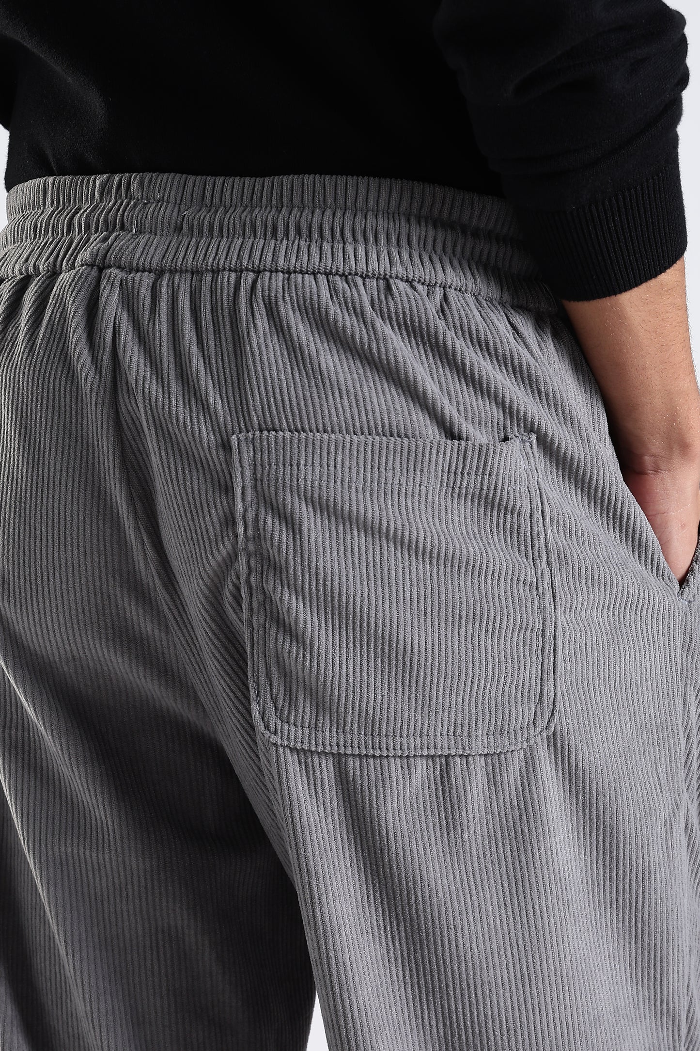 Regular Fit Courdrey Pants Grey