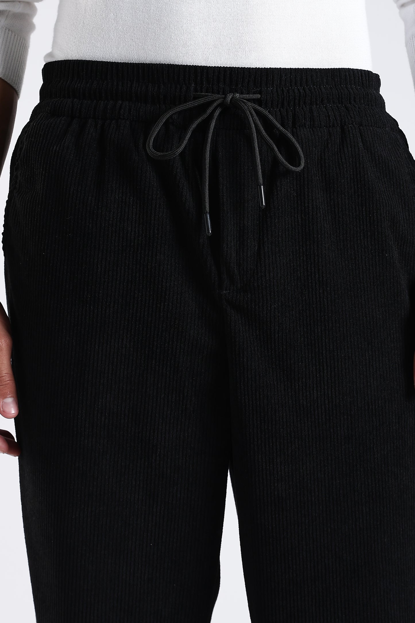 Regular Fit Courdrey Pants Black