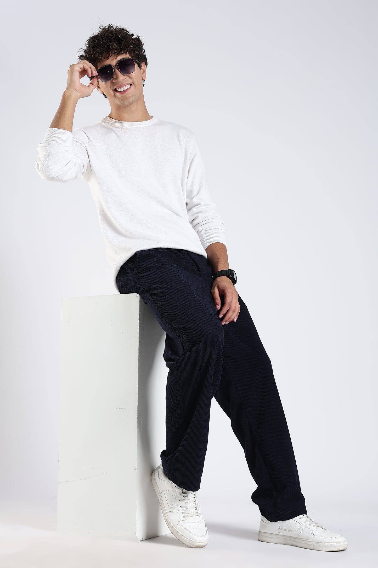 Regular Fit Courdrey Navy Blue