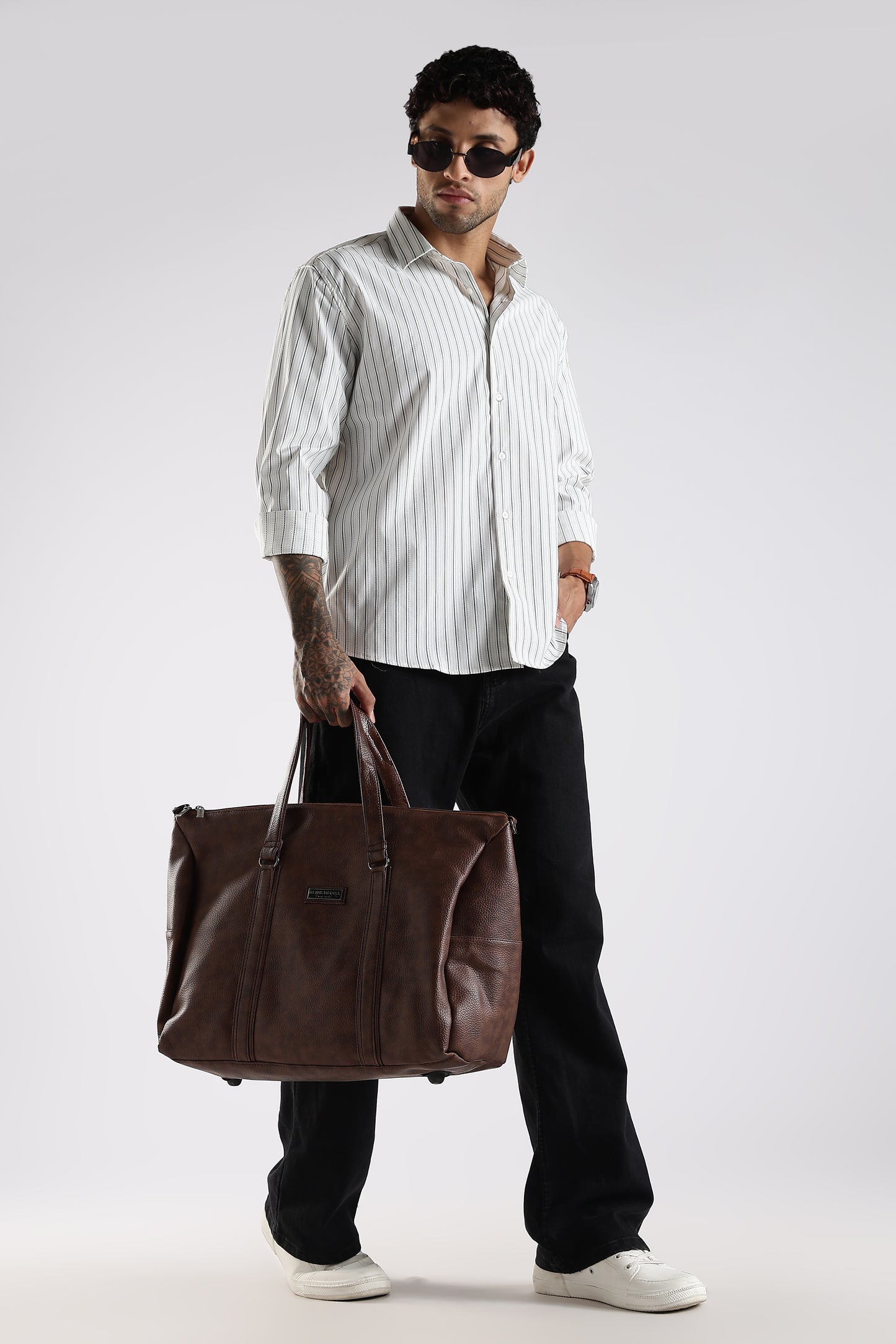 Regular Fit White Stripe Shirt