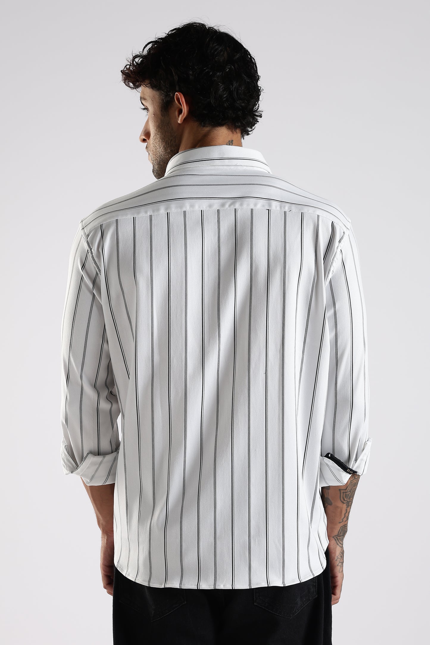 Regular Fit White Stripe Shirt