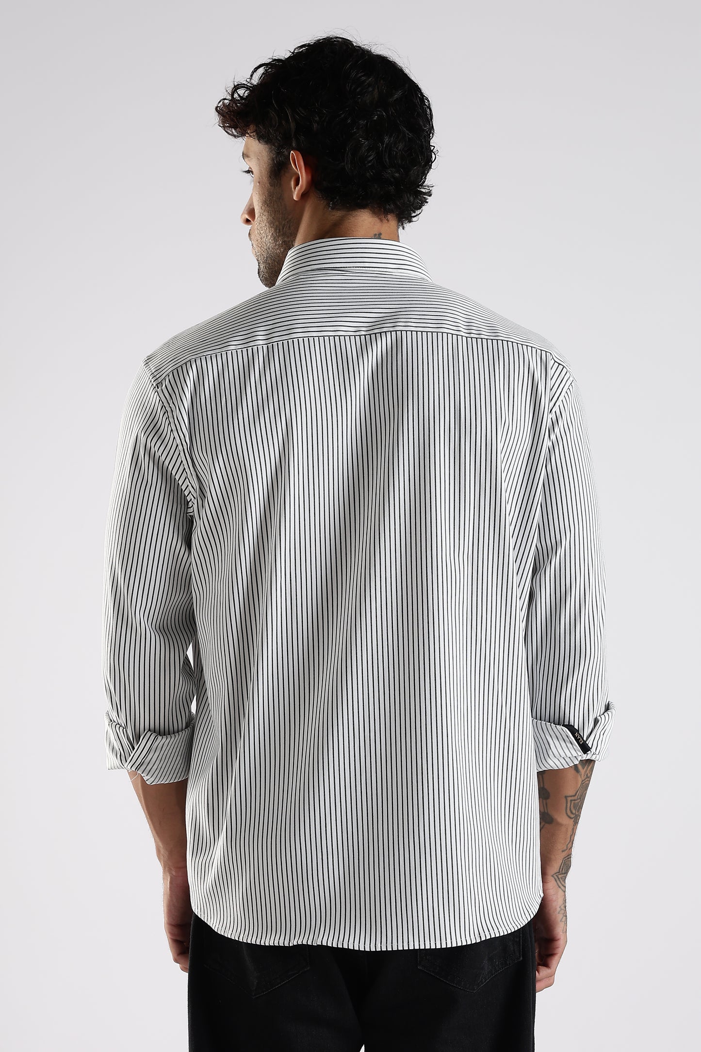 Regular Fit White Stripe Shirt