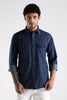Regular Fit Dark Blue Denim Shirt