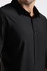Regular Fit Stitchless Imported Designer Black Shirt