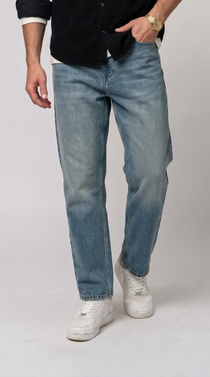 Light Vintage Wash Mom Fit Jean