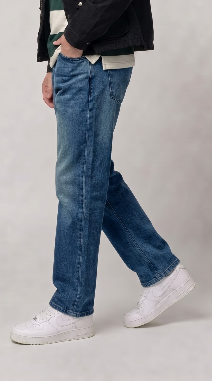 Dark Wash Straight Fit Jeans