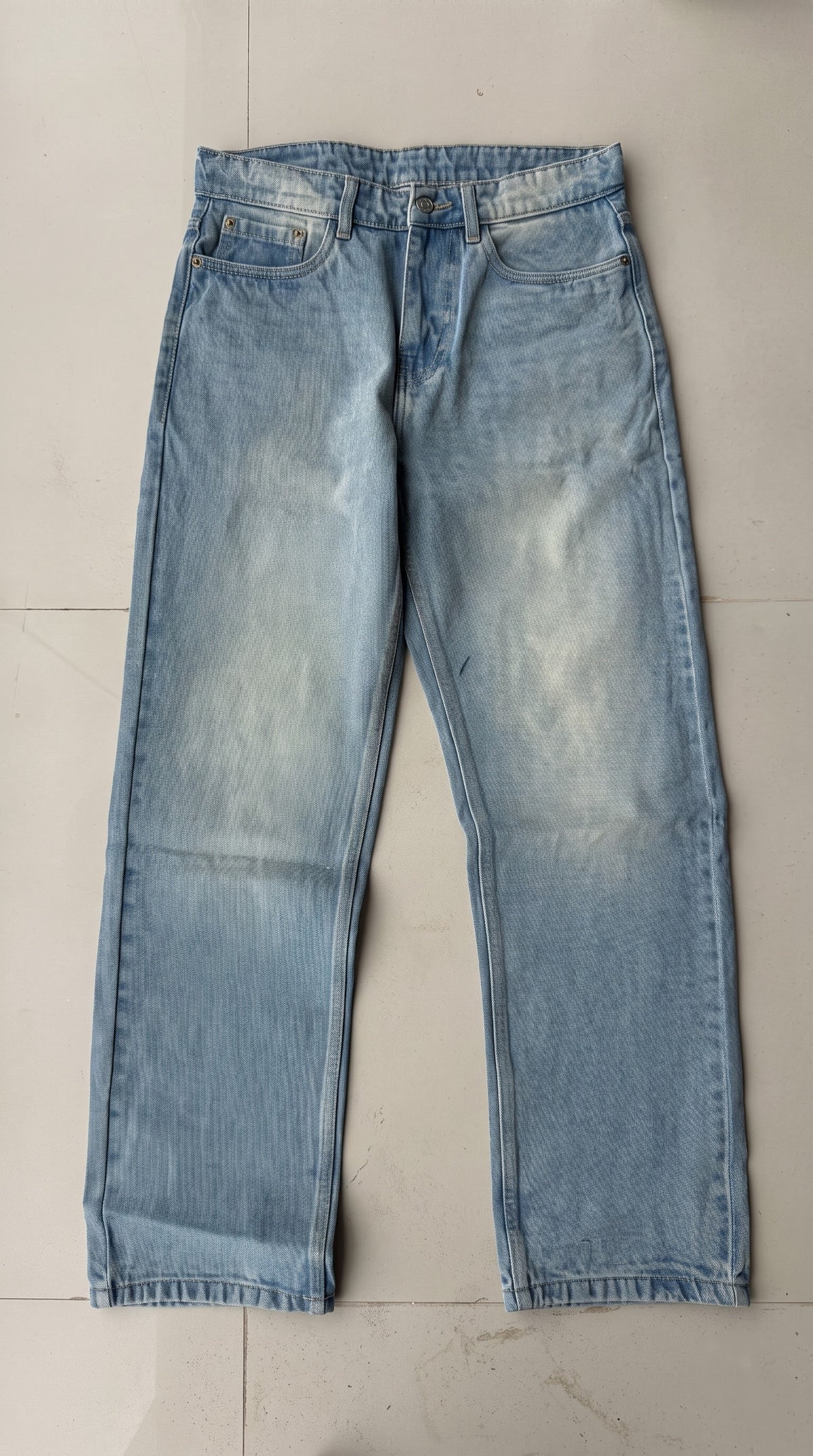 Light Blue Straight Fit Jeans