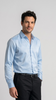 Light Blue Satin Regular Fit Shirt