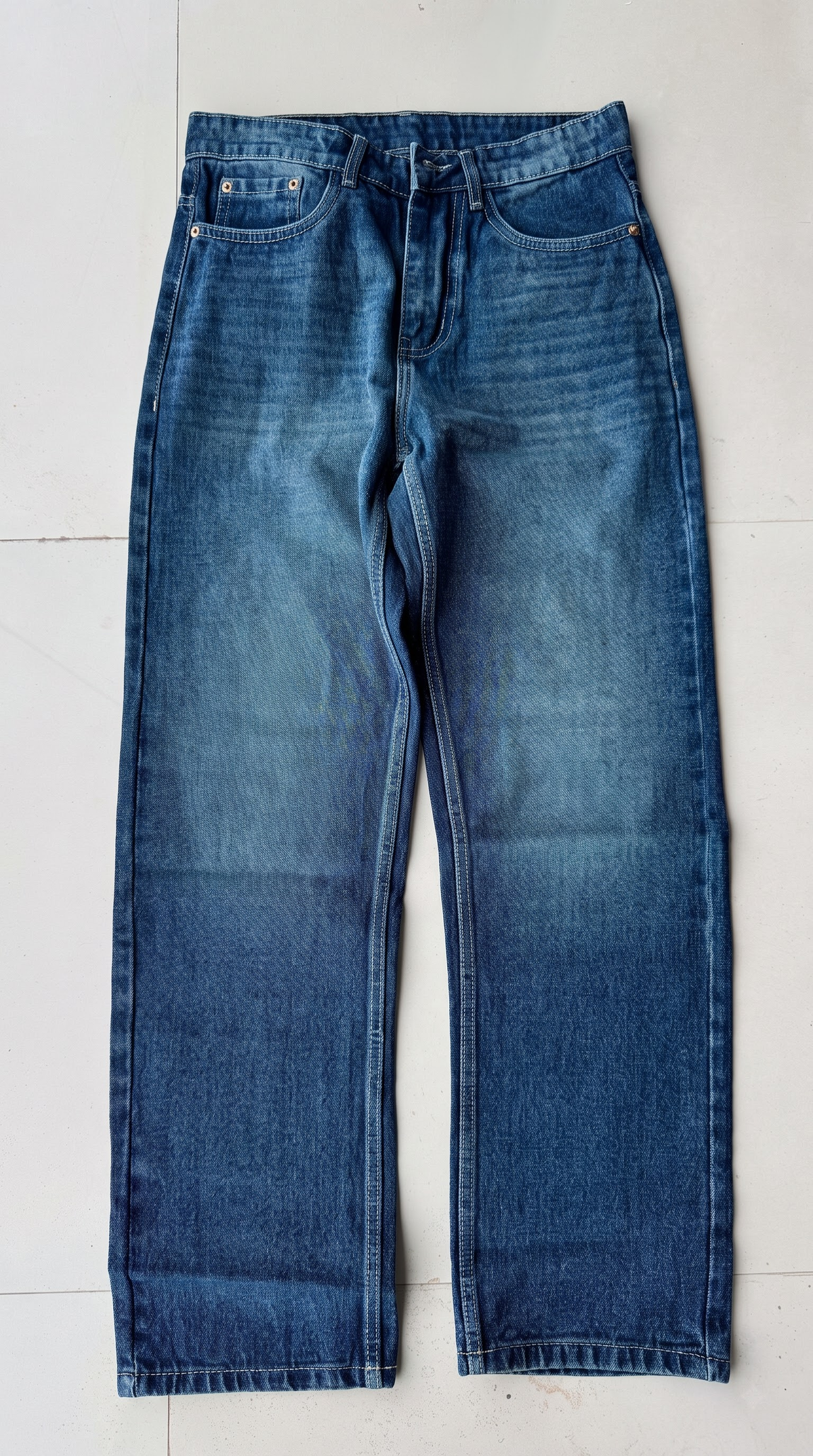 Dark Wash Straight Fit Jeans
