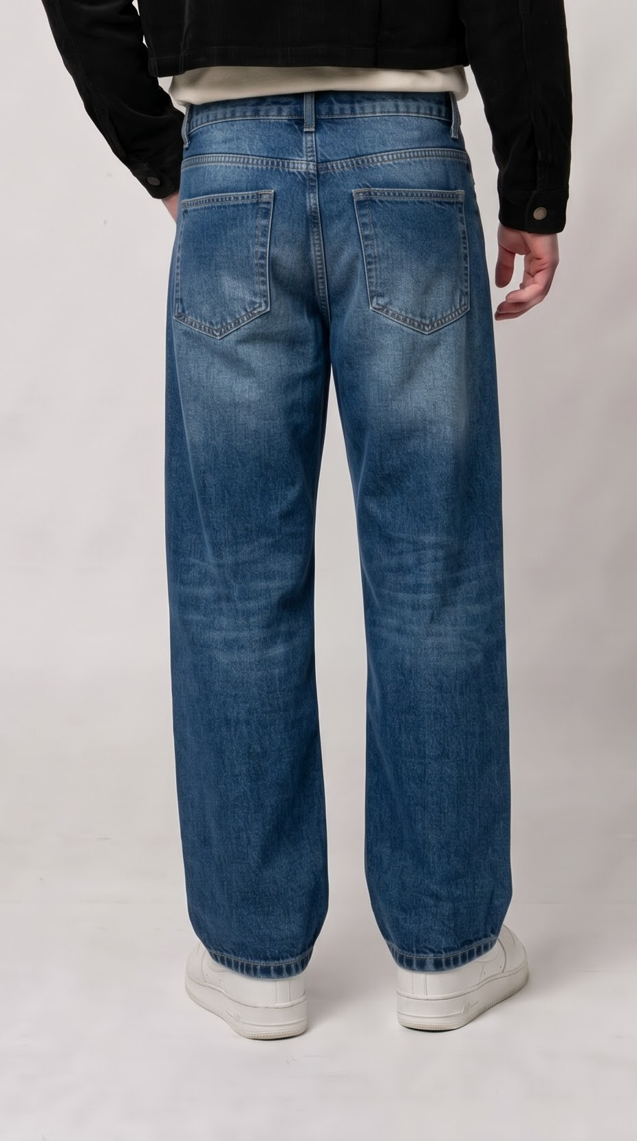 Dark Wash Straight Fit Jeans