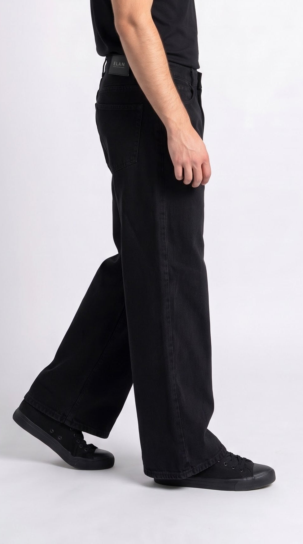 Black Wide Leg Denim