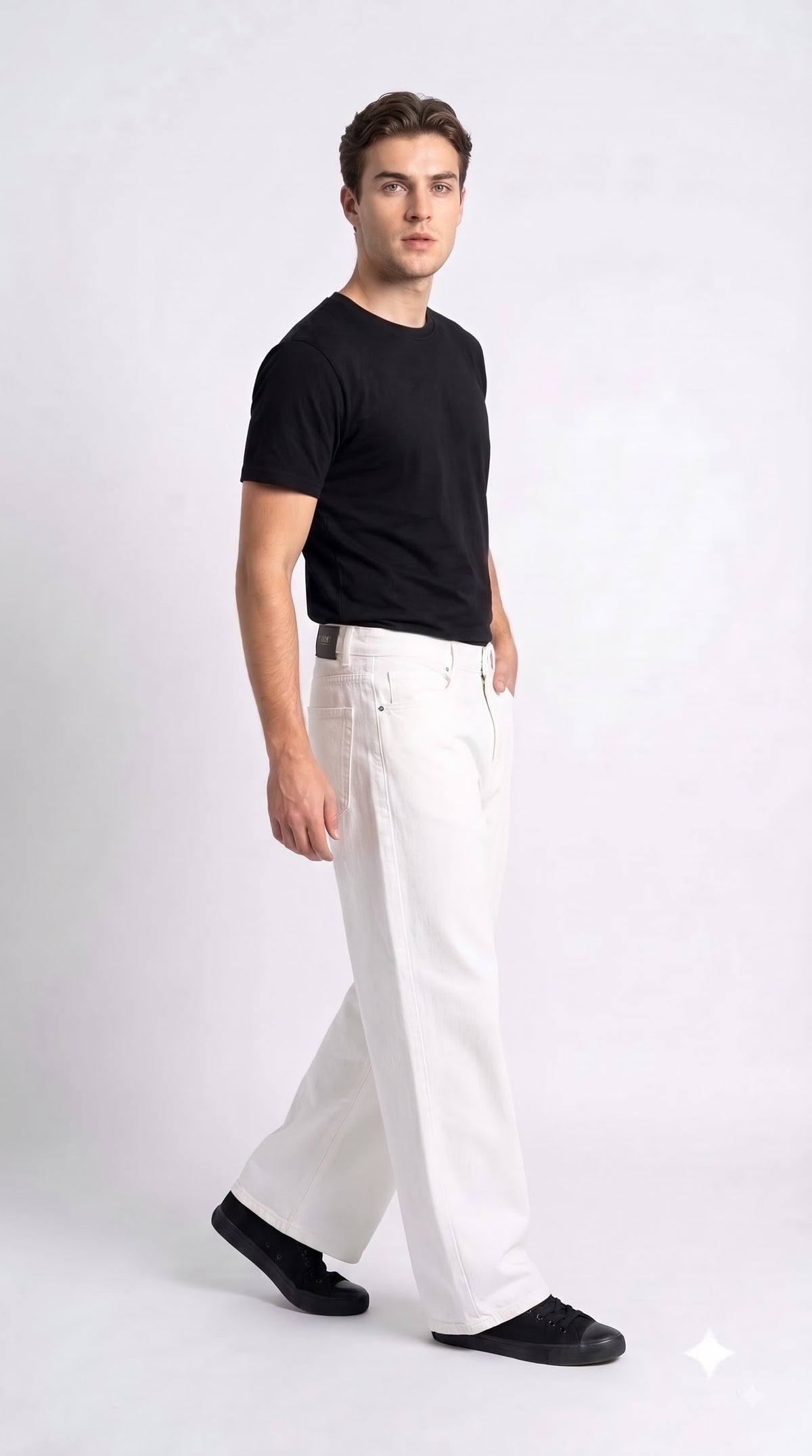 White Wide Leg Denim