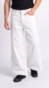 White Wide Leg Denim