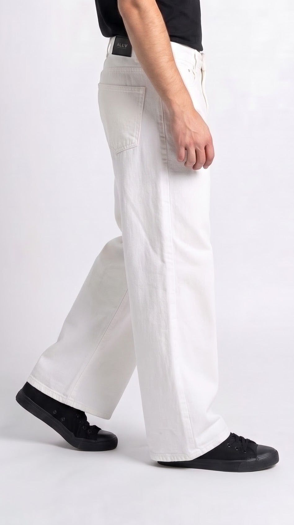 White Wide Leg Denim