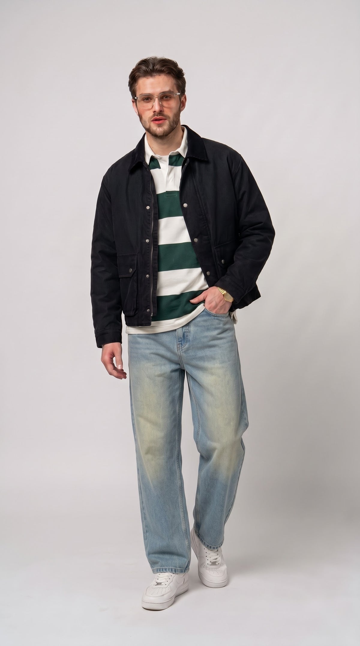 Light Blue Straight Fit Jeans